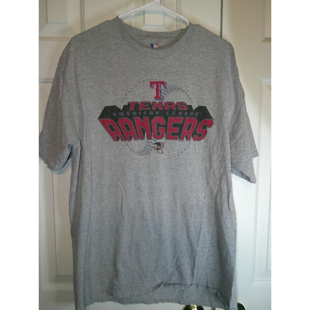 Vintage MLB Texas‎ Rangers Baseball Graphic T-Shirt Sports Fan Apparel XL